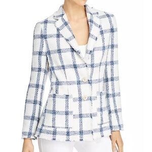 Rebecca Taylor Blue and White Plaid Blazer